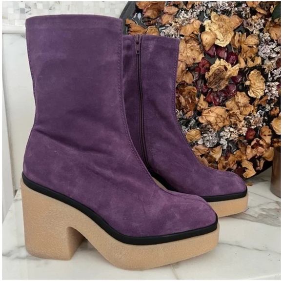 Free People Gigi Suede Ankle Boot in Purple - Picture 5 of 6